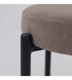 Табурет BOB, b05 LATTE LUX\черный