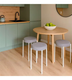 Табурет BOB, b20 SILVER LUX\белый