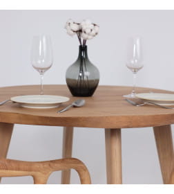 Стол НЕМО, d100*75 дуб натуральный/дуб натуральный (ПР-4 DSW (Т37) (03) КС-60 массив)