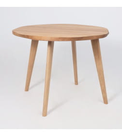 Стол НЕМО, d100*75 дуб натуральный/дуб натуральный (ПР-4 DSW (Т37) (03) КС-60 массив)