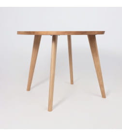 Стол НЕМО, d100*75 дуб натуральный/дуб натуральный (ПР-4 DSW (Т37) (03) КС-60 массив)