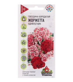 Гвоздика бородатая (турецкая) Жоржетта /махровая/ смесь 0,1