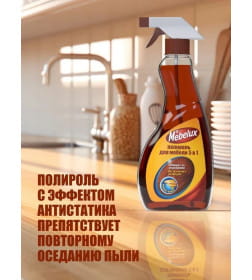 Полироль для мебели Mebelux 5 в1 для любых поверхностей 500 мл
