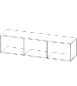 Тумба навесная ЦРК.ОНК.01 Оникс-1 Графит