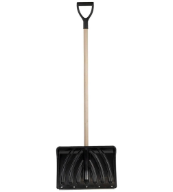 Лопата снеговая пластиковая 465х340 мм с дер. черенком STARTUL MASTER, ST9056-9
