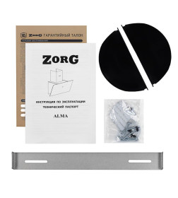 Вытяжка кухонная ZORG ALMA 1080 60 S черная