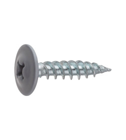 Саморез 4.2х19 мм с п/ш, цинк, острый, RAL 7004 (150 шт в пласт. конт.) STARFIX (цвет сигнальный серый)