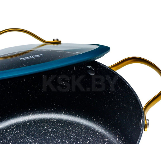 Кастрюля алюминиевая с антипригарным покрытием с крышкой 3,6 л/22*10 см (арт. C005-22, код 282043) (C005-22) 