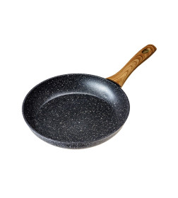 Сковорода алюминиевая с антипригарным мраморным покрытием "Black Granite" 26*4,5 см (арт. 704665, код 291953)