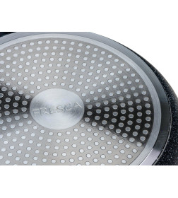 Сковорода алюминиевая с антипригарным мраморным покрытием "Black Granite" 26*4,5 см (арт. 704665, код 291953)