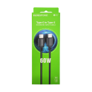 Кабель USB-C BOROFONE BX87 Sharp Type-C - Type-C, 3A, 60W, 1 м, черный (89067) 