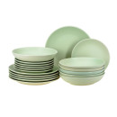 Набор посуды керамической 18 пр.: 12 тарелок 20/27 см, 6 салатников 23 см (арт. HEBACBM25020, код 292271) (HEBACBM25020) 