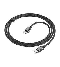 Кабель USB-C BOROFONE BX87 Sharp Type-C - Type-C, 3A, 60W, 1 м, черный