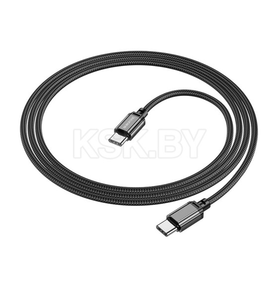 Кабель USB-C BOROFONE BX87 Sharp Type-C - Type-C, 3A, 60W, 1 м, черный (89067) 