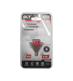Алмазная конусная фреза DLT CERAMIC CONE PRO, 9-38мм.