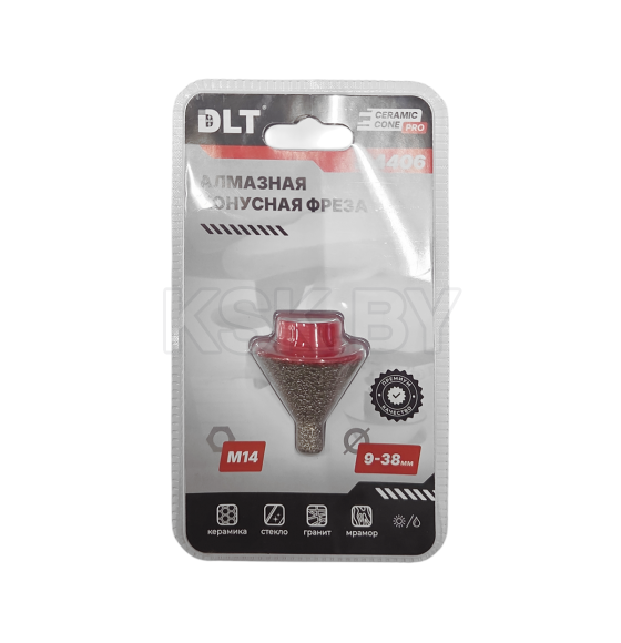 Алмазная конусная фреза DLT CERAMIC CONE PRO, 9-38мм. (4406) 