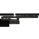 Стол обеденный "Кентукки" 1400(2000) (ст. №2 / Керамика Белый мрамор 9806035 / МДФ черный кварц / черная / Металл черный) (СО 233) 