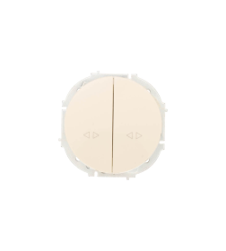 Выключатель двойной промежуточный слоновая кость OSEN Lezard 743-9088-107TW