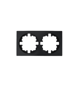 Рамка 2-ая б/вст чёрный бархат OSEN Lezard 743-4200-147