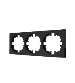 Рамка 3-ая б/вст чёрный бархат OSEN Lezard 743-4200-148