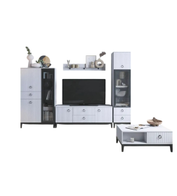 Полка навесная Шарлиз 1200 белый снег