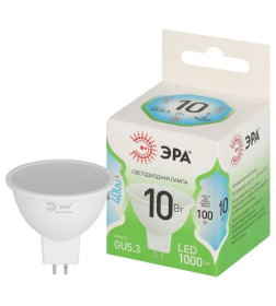 Лампа светодиод. G5.3 MR16 10W 220в. 4000K Green Line ЭРА