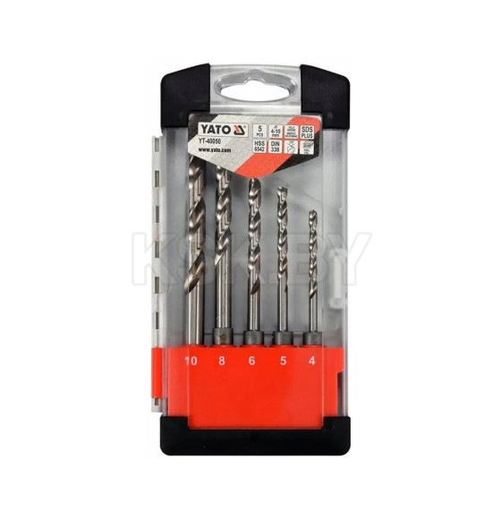 Набор сверл по металлу 4-10мм. c хвостовиком SDS+ HSS 6542 (набор 5шт) Yato (YT-41605) 