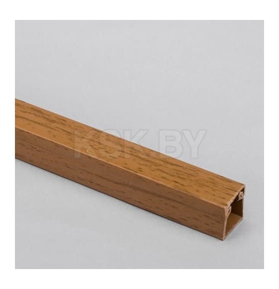 Кабель-канал 20х10 2м дуб темный (двойной замок) Byletrica (КДК-Д 20х10 2м дуб темный) 