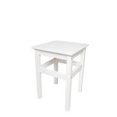 Табурет деревянный белый Т-01(сосна) 320х320х450мм