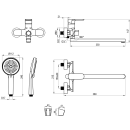 Смеситель для ванны Decoroom, DR29043 (DR29043) 