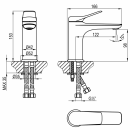 Смеситель для раковины Lemark Ortus LM11306C  (LM11306C) 