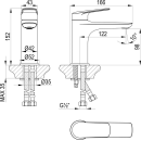 Смеситель для раковины Lemark VERBA LM11406C  (LM11306C) 