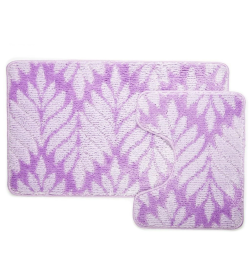 Набор ковриков для ванной One Color 50*80+50*40  VIOLET CLC фиолетовый 202007