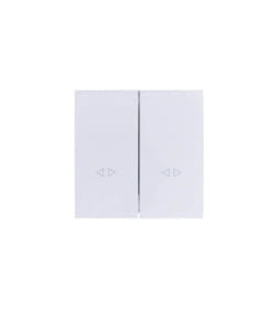 Выключатель двойной промежуточный, безвинтовой зажим/клемма белый ZIMA 704-0288-107TW