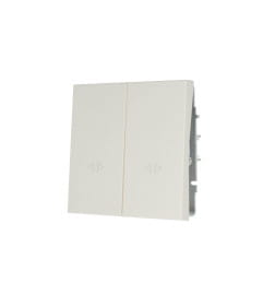 Выключатель двойной промежуточный, безв-ой зажим/клемма слон. кость ZIMA 704-9088-107TW