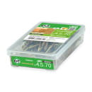 Саморез конструкционный 4.5х70, потай, желтый цинк, ЕКТ (пласт.конт./60шт) (B010153) 