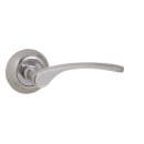 Ручки дверные Ajax R.JR54. Corsa SN/CP матовый никель/хром (39117) 