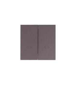 Выключатель двойной промежуточный, безв-ой зажим/клемма шоколад  ZIMA 704-7388-107TW