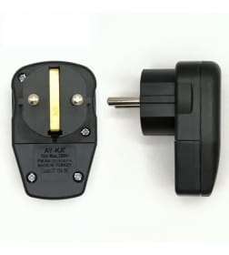 Вилка с з/к "Невидимка" черная AY-KA