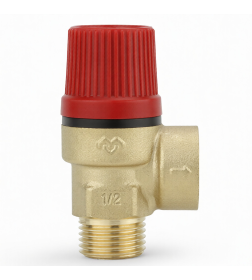 Клапан предохранительный Varmega 1/2", НР-ВР, 3 бар, мембранный