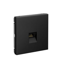 Розетка компьютерная RJ45, кат. 5е, механизм Systeme Electric ArtGallery Карбон