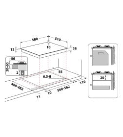 Газовая варочная панель Whirlpool TGML 661 IX