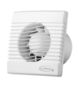 Вентилятор airRoxy pRim PS, Ø100мм, шнурковый выключатель, 230В, 15Вт, 104м³/ч