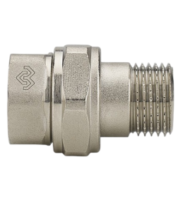 Разъемное соединение Varmega ВР-НР 1 1/2", с уплотнением o-ring, никелированное