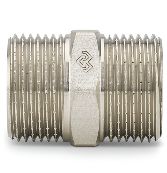 Ниппель Varmega удлиненный 1", никелированный (VMTF29-N000606) 