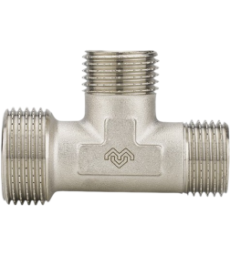 Тройник Varmega НР переходной 3/4" x 1/2" x 1/2", никелированный