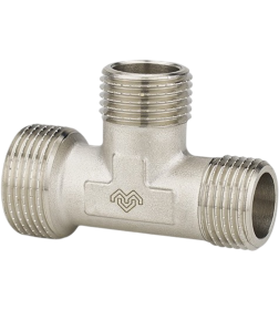 Тройник Varmega НР переходной 3/4" x 1/2" x 1/2", никелированный