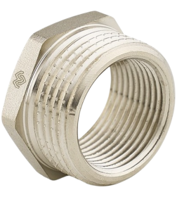 Футорка Varmega 1 1/2" x 1", никелированная