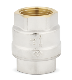 Клапан обратный с латунным седлом Varmega, 1", никелированный