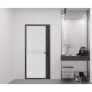 Дверь входная "Гарда вертикаль "  Орех кантри/сатин белый (левая)  960х2050 мм